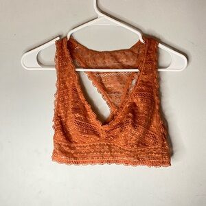Victoria secret Orange Lace Crop Top